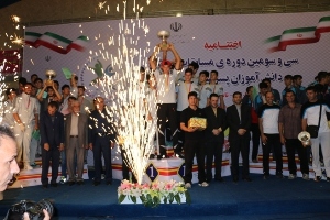 دانش آموزان پسر گلستان قهرمان والیبال کشور