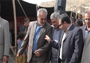 کلنگ‌زنی طرح پمپاژ آب کشاورزی روستای احمد غریب به سمرون