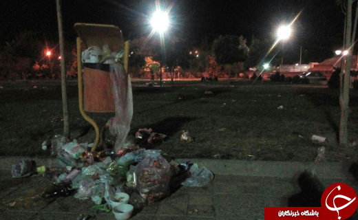 مشکل کمبود سطل زباله در فسا + تصاویر
