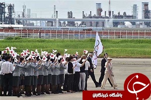 پرچم المپیک به توکیو رسید + فیلم