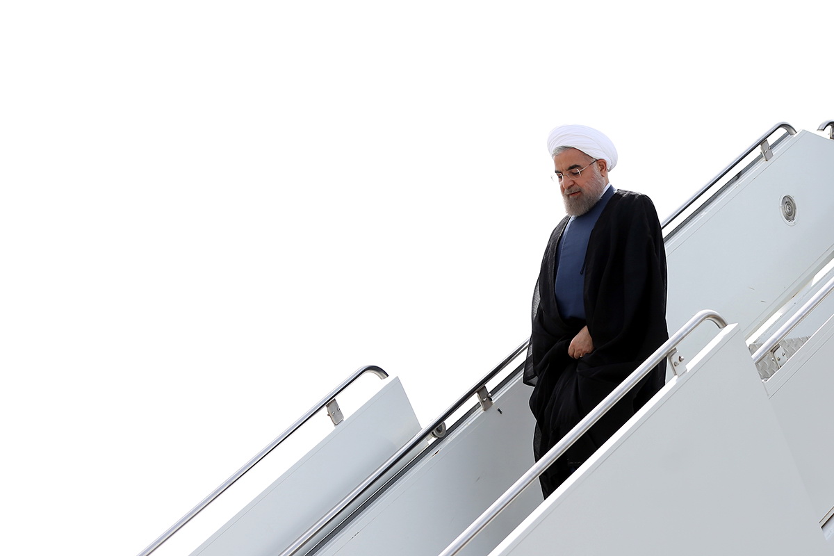 ﻿روحانی وارد نیویورک شد