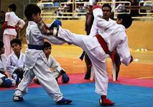 برگزاری مسابقات کاراته خردسالان