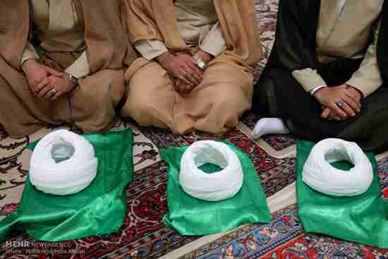 برگزاری مراسم عمامه گذاری طلاب حوزه علمیه تایباد
