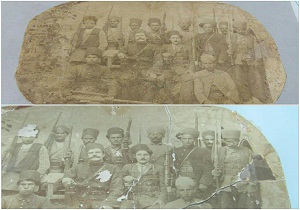مرمت عكس شاهزاده قاجاری در سمنان