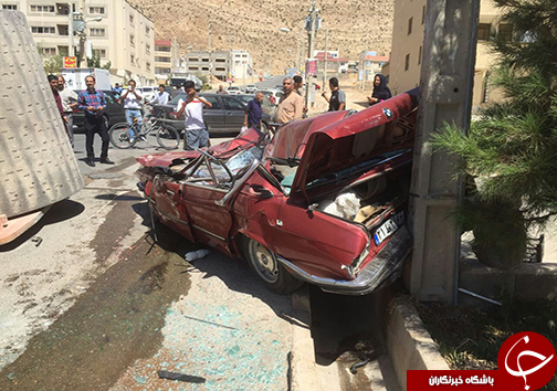 غلتک حادثه ساز شد + تصاویر