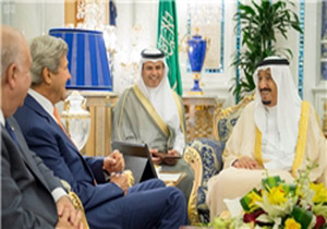 دیدار جان کری با پادشاه عربستان