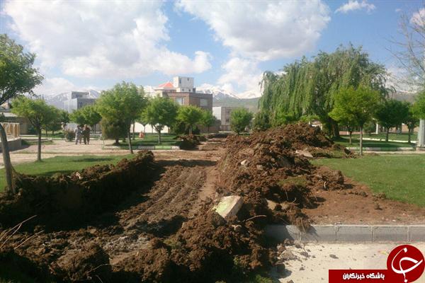 تخريب پارك ارمغان جردن براي ساخت برج