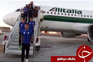 اعضای تیم ملی فوتبال به ایران بازگشتند