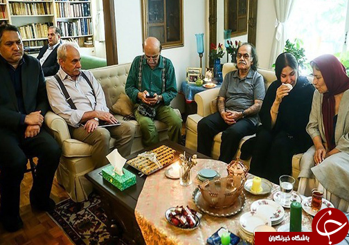 عکس/ حضور هنرمندان در منزل مرحوم داود رشیدی
