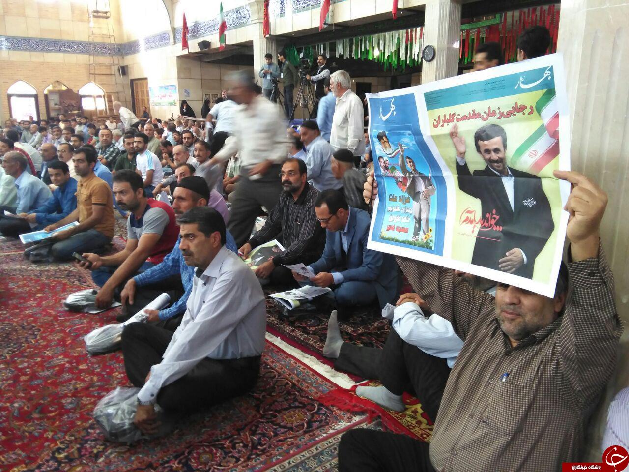 جمعیت حاضر در سخنرانی احمدی نژاد در قزوین چقدر بود؟ + تصاویر