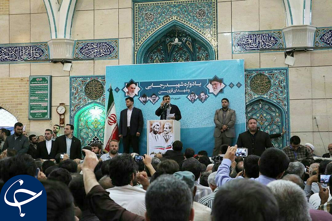 جمعیت حاضر در سخنرانی احمدی نژاد در قزوین چقدر بود؟ + تصاویر