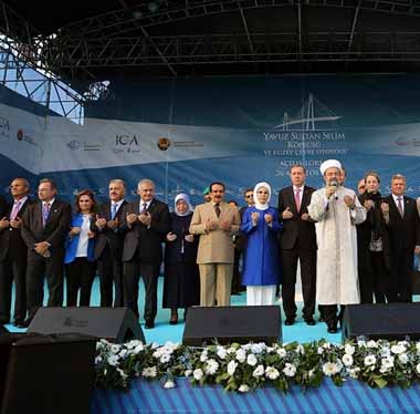 حضور اردوغان در مراسم افتتاح سومین پل معلق روی تنگه بسفر در ترکیه+ تصاویر