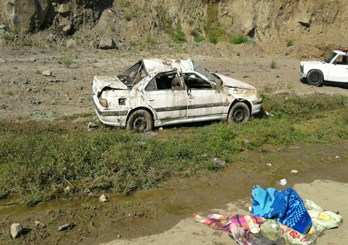 5 مصدوم بر اثر واژگونی پژو پارس