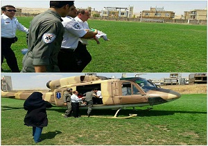 نجات جان نوزاد در اولین پرواز