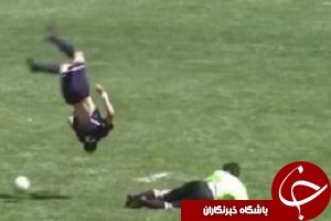 حرکت شگفت انگیز مهاجم برای دریبل دروازبان + فیلم
