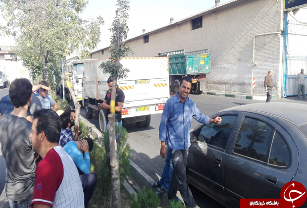 گلایه کارمندان و رانندگان یک شرکت حمل و نقل + فیلم و تصاویر