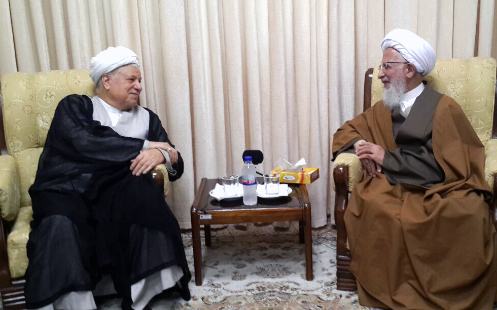 دیدار آیت&zwnj;الله هاشمی رفسنجانی با آیت&zwnj;الله جوادی آملی