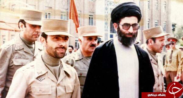 رهبر انقلاب در کنار شهید صیاد شیرازی