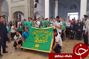 کاروان پارالمپیک در مسیر زیارت + فیلم