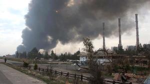 موشک‌ باران تروریست ها در حماه  + فیلم