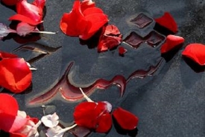 عطر افشانی و گلباران مزار شهدا در خراسان جنوبی