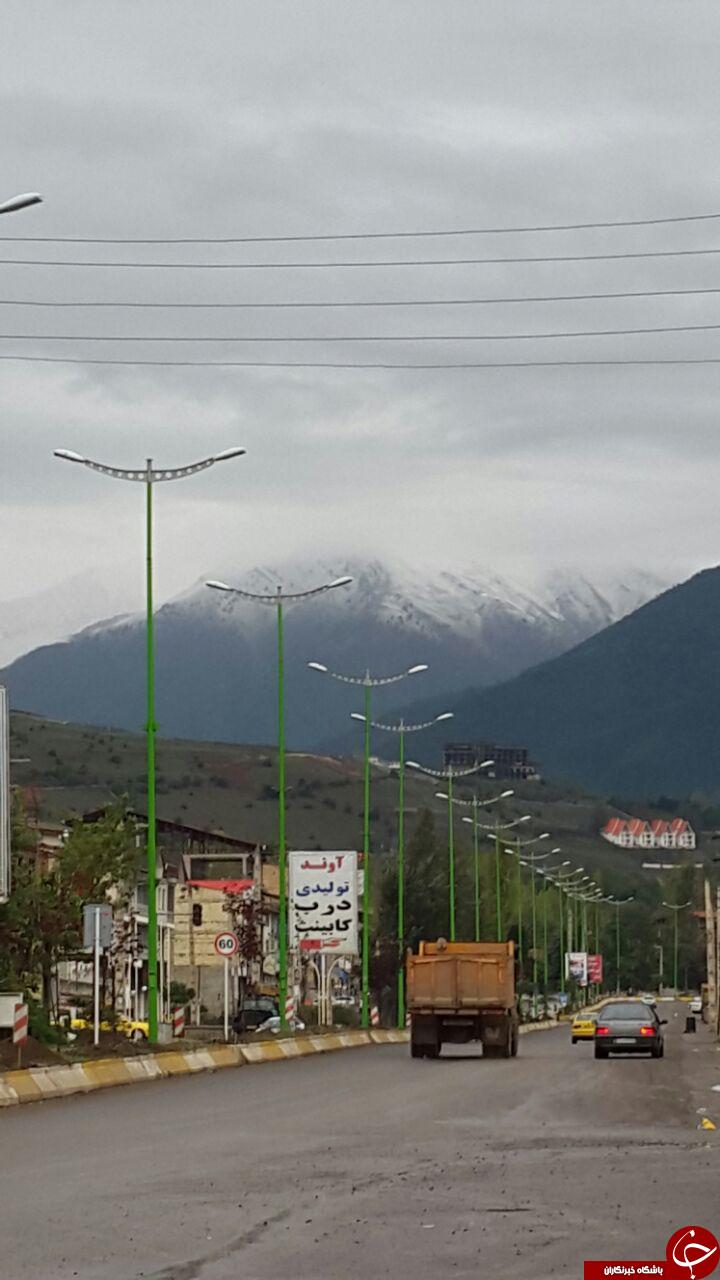بارش برف در کلاردشت