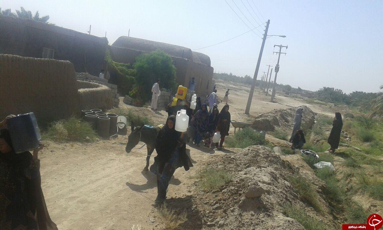 رنج مردم روستای یزدانپناه از نبود آب آشامیدنی + تصاویر