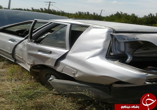 واژگونی خودرو در جاده ارداق