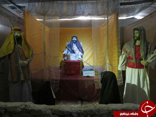 برپایی نمایشگاه بزرگ واقعه کربلا در بردسکن + تصاویر