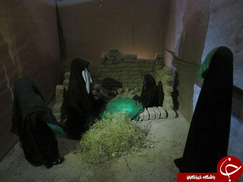 برپایی نمایشگاه بزرگ واقعه کربلا در بردسکن + تصاویر