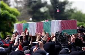 تشییع پیکر جانباز سرافراز هشت سال دفاع مقدس در رودسر