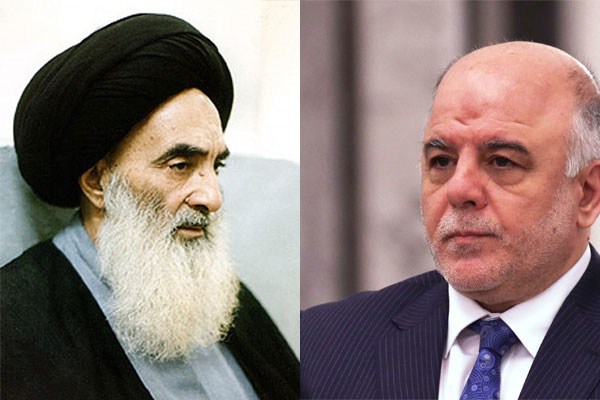 دیدار العبادی با آیت الله سیستانی