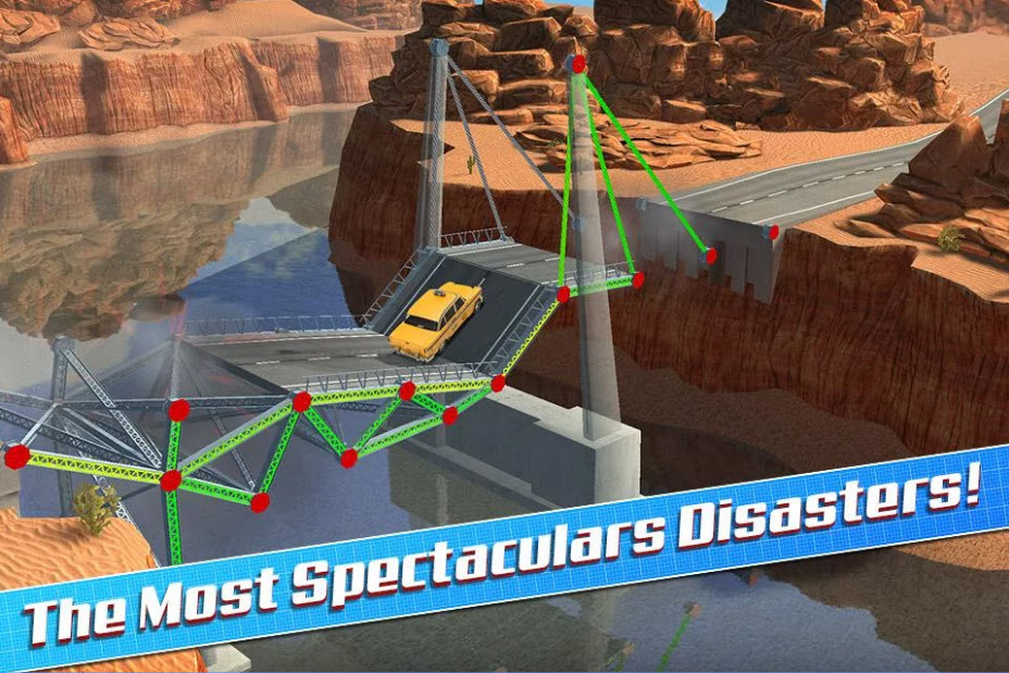دانلود بازی فکری شبیه سازی پل Bridge Construction Simulator