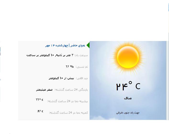 وضع هوای ارومیه