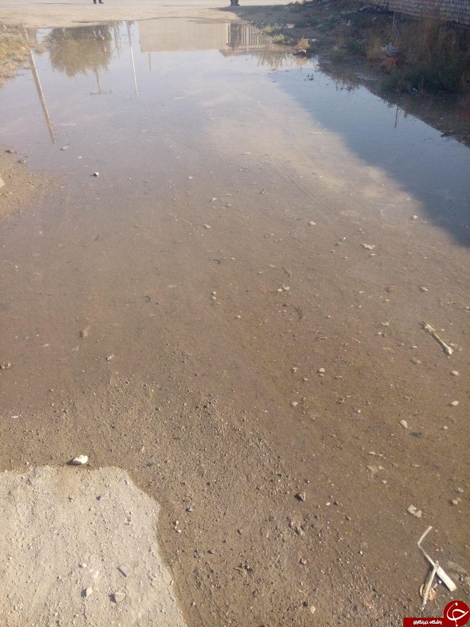 ترکیدگی لوله های آب روستای سعید آباد + فیلم