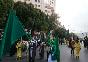 ورود کاروان امام حسین (ع) به کربلا + فیلم و تصاویر
