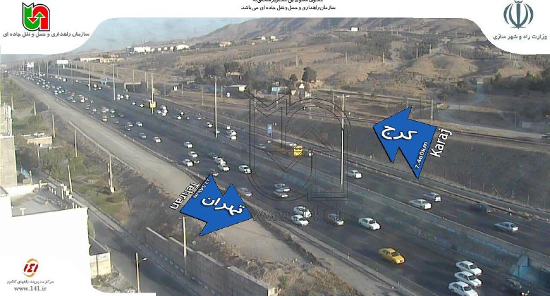 ترافیک سنگین در آزادراه تهران- کرج/ آسمانی صاف در تمام جاده&zwnj;های کشور+تصاویر