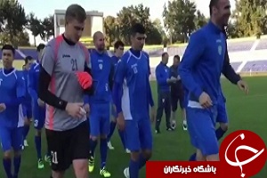 تمرین ازبکستان برای بازی مقابل ایران + فیلم
