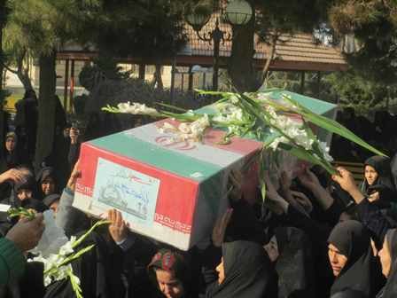 تشییع پیکر پاک شهید گمنام تازه تفحص شده در نهاوند