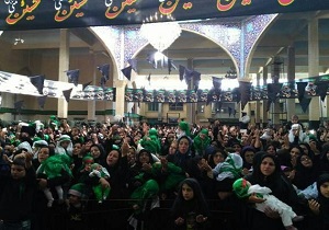 همدردی مادران با طفل شیرخوارکربلا