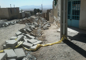 مصالح راه سازی معضلی در روستای علی‌عرب + فیلم