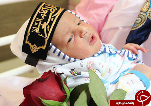 متبرک شدن نوزادان تازه متولد شده به نام 6 ماهه کربلا + تصاویر