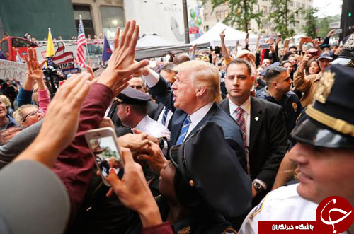 تجمع هواداران ترامپ مقابل برج منهتن+ تصاویر