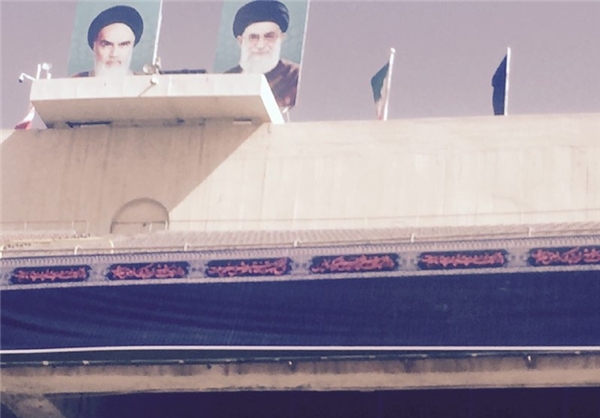 آماده سازی ورزشگاه آزادی برای سوگواری امام حسین (ع) در بازی با کره&zwnj;جنوبی+ عکس