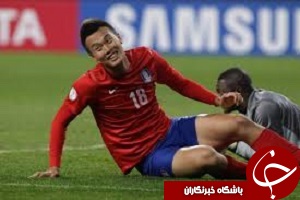 حرکت عجیب کیم شین ووک،بازیکن کره جنوبی در بازی قطر + فیلم