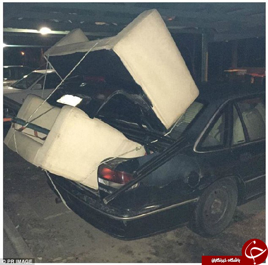 اضافه بار باعث دستگیری راننده شد +تصاویر