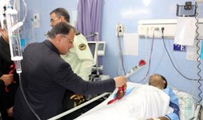 عیادت معاون استاندار گلستان از ماموران انتظامی حادثه آق قلا