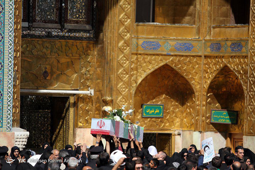 تشییع پیکر مطهر 4 شهید دفاع مقدس+تصاویر