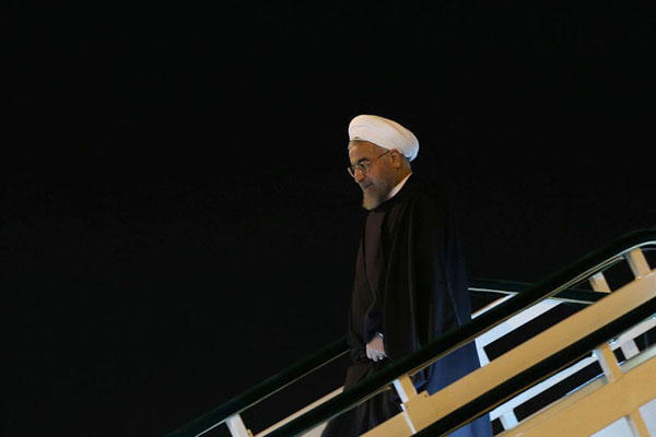 روحانی دقایقی پیش وارد تهران شد