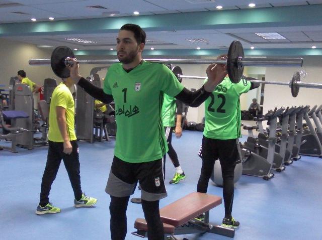 تمرین بازیکنان تیم ملی در ایروان